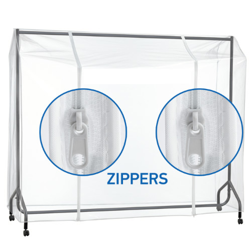 Copertura Protettiva Antipolvere per Stand Appendiabiti Trasparente 183x60x165H cm