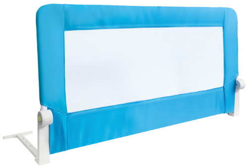 Barriera Letto per bambini Pieghevole Blu in Acciaio Poliestere Plastica 120X47X65cm
