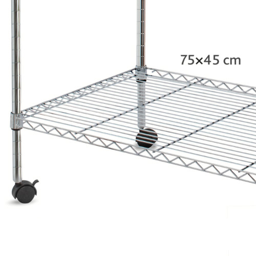 Cabina armadio in tessuto appendiabiti con ripiano superiore e alla base su ruote con protezione antipolvere in tessuto H150 x L75 x P45 cm