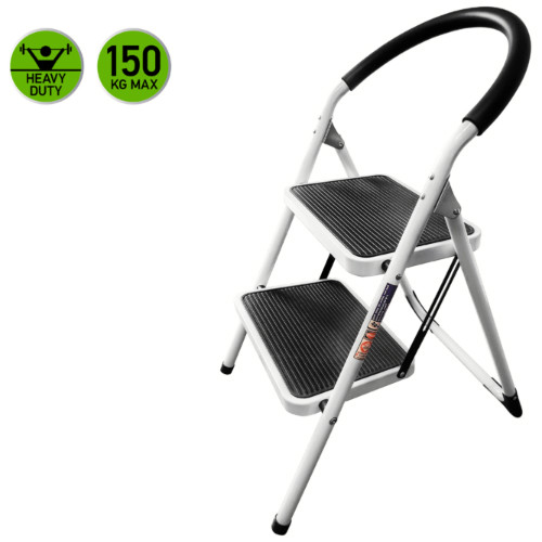Scaletta Pieghevole Multifunzione Domestica 2 Gradini con Profilo Antiscivolo