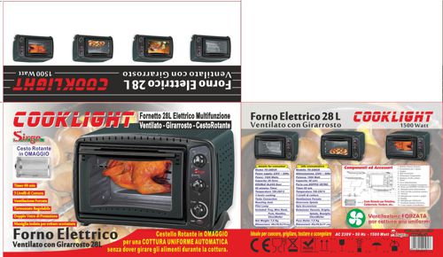 FORNO ELETTRICO DIETETICO con CESTINO ROTANTE