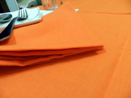 Tovaglia Cotone arancio Tinta Unita
