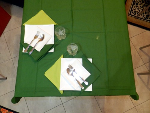 Tovaglia Cotone Verde Scuro Tinta Unita