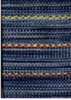 Tappeto Cotone BRIO 50x80 cm Blu lavabile lavorato a mano