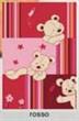 Tappeto bimbi rosso Kids 80 x 130 cm - Tuftato a mano con colori naturali AsO Free