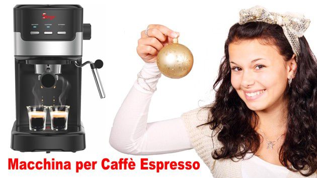 Macchina per Caffe Espresso e Cappuccino caffe in polvere CremaExpresso+ 15bar