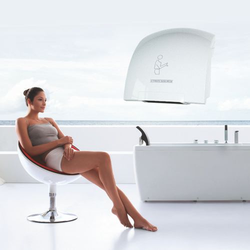 Asciugamani Automatico Elettrico ad aria calda FOTOCELLULA PARETE MURO 1800W