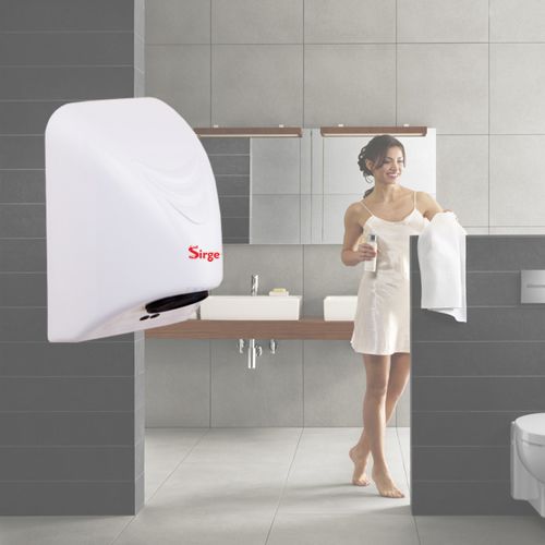 Asciugamani Automatico Elettrico ad aria calda FOTOCELLULA PARETE MURO MAX 800W