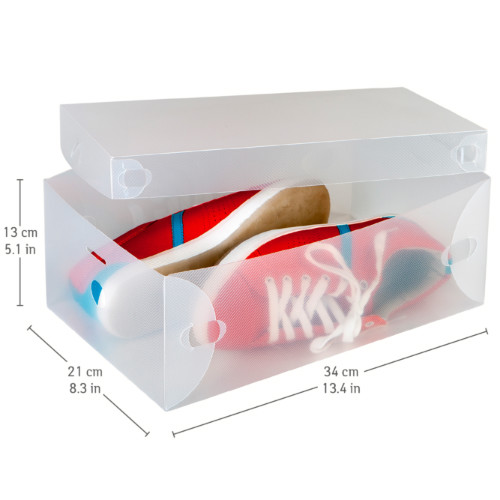 scatole scarpe trasparenti