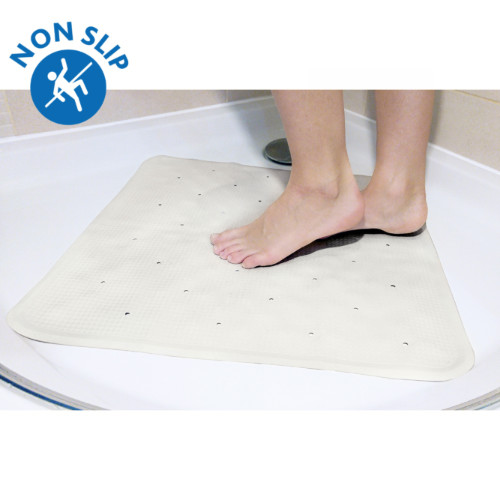 Tappeto Doccia Antiscivolo e antimuffa Quadrato 55x55 cm Tappetino Bagno Realizzato in Gomma con Ventose
