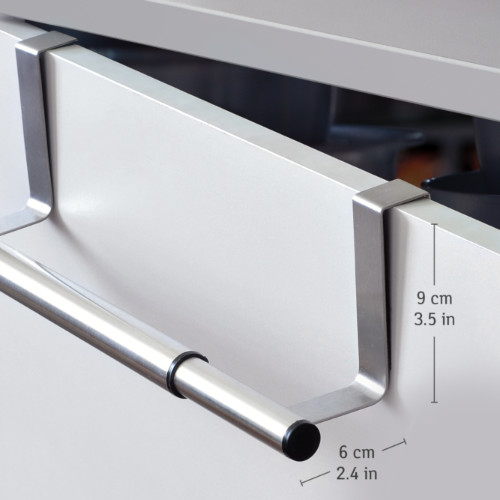 Barra Porta Asciugamani Espandibile in Acciaio Inox da 25 a 40X8X9cm