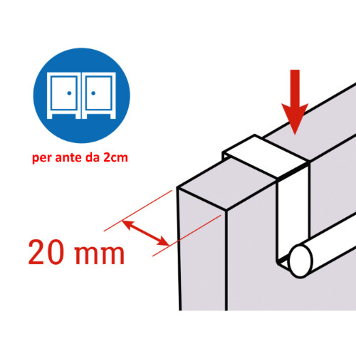 Barra Porta Asciugamani Espandibile in Acciaio Inox da 25 a 40X8X9cm