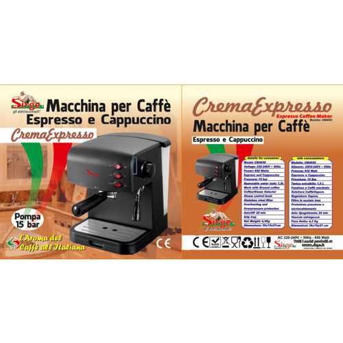 Sirge - Macchina per Caffe Espresso e Cappuccino caffe in po