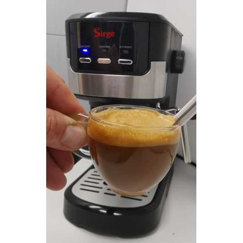 Macchina per Caffe Espresso e Cappuccino caffe in polvere Crema Expresso  15bar 850W Macchina per Caffe Espresso e Cappuccino caffe in polvere Crema  Ex