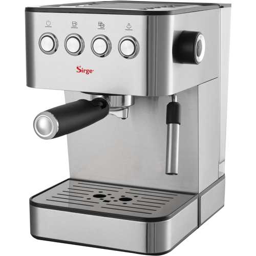 Sirge - Macchina per Caffe Espresso e Cappuccino con 4 filtr