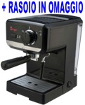 Macchina per Caffe Espresso e Cappuccino caffe in polvere e Cialde di carta Lussy