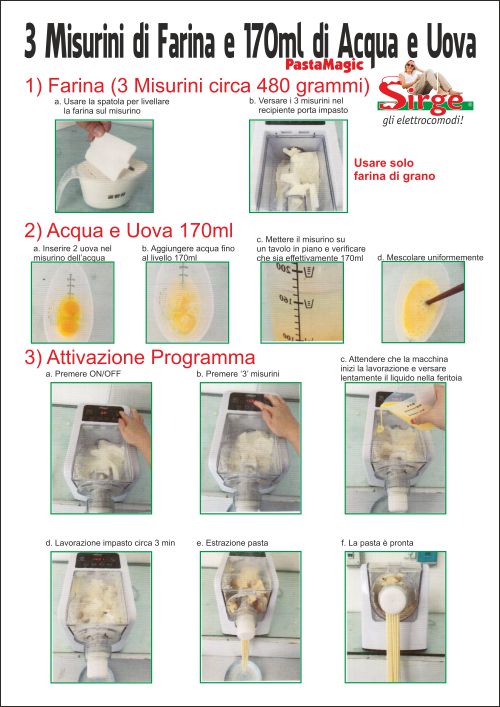 Macchina per pasta fresca Automatica impasta e crea PASTAMAGIC