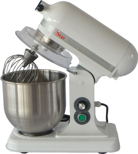 Impastatrice Planetaria Professionale Sbattitore Monta Panna, Robot da Cucina, Impastatore, Frusta, Protezione da Spruzzi, Contenitore in Acciaio Inox da 7 Litri, Velocita' variabile da 80 a 680 giri al minuto
