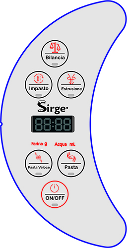 Macchina per pasta fresca fatta in Casa con bilancia e sistema di estrusione elettronica 220 Watt impasta e produce la Pasta PASTAFAVOLOSA