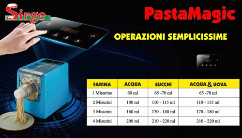 Macchina per pasta fresca Automatica impasta e crea PASTAMAGIC