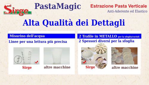 Macchina per pasta fresca Automatica impasta e crea PASTAMAGIC