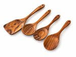 Set 4 Utensili da Cucina in Legno di Acacia Sirge