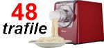 Sirge PASTAMAG48 Macchina per la Pasta 300 Watt 48 Trafile Estrazione Pasta VERTICALE NON ATTACCA Max 640gr di farina OMAGGIO KIT RAVIOLI