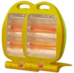 2 Stufe da 800 Watt con 2 Elementi riscaldanti Compatte pieghevoli