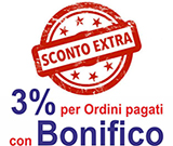 EXTRASCONTO 3% per Ordini pagati con Bonifico