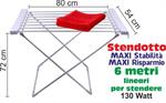 Stendino Elettrico Stendibiancheria asciugabianchieria pieghevole riscaldante 8 Elementi