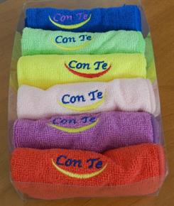 Confezione 6 Lavette Asciugamano Microfibra colori assortiti 30 x 30 cm - Alta Assorbenza, leggero, asciugatura rapida, poco ingombrante, la nuova frontiera delle spugne