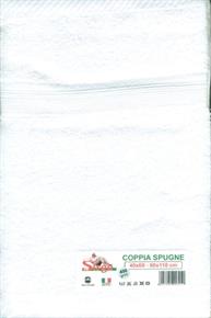 Asciugamani Coppia Spugne 40x60cm e 60x110cm 450gr/mq SPUGNE05