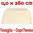 2 Copritavoli Cotone Tovaglia Rettangolare Tinta Unita 140 x 280 cm - 2 pezzi