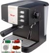 Macchina per Caffe Espresso per 1(cialda ESE44) o 2 tazze(caffe macinato) e Cappuccino caffe in polvere Gran Bar 15bar FILTRO CREMA PIU per una SUPER CREMA, l'unica con il filtro per cialde incluso