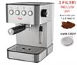 Macchina per Caffe Espresso e Cappuccino per caffe macinato e Cialde di carta Lussy 15bar POMPA ITALIANA