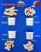 Confezione Trafile 49-50-51-52 Onde bucate Quadrettoni Denti di Drago Creste per PastaMagic Sirge