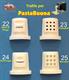 Confezione 4 trafile dalla 22 alla 25 per PastaBuona Sirge