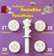 Confezione Trafile 27-28-29-30 ad estrusione orizzontale per PastaRita Sirge 4 Trafile + Elica estrusione orizzontale