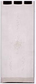 Tenda ricamata Claus 60 x 150 cm Coppia tendine 10% Poliestere