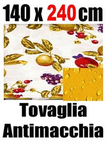 Tovaglia antimacchia 140 x 240 cm 100% cotone idrorepellente 03