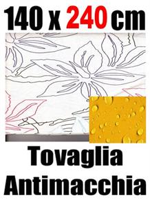 Tovaglia antimacchia 140 x 240 cm 100% cotone idrorepellente 04