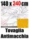 Tovaglia antimacchia 140 x 240 cm 100% cotone idrorepellente 04