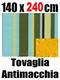 Tovaglia antimacchia 140 x 240 cm 100% cotone idrorepellente 12