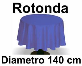 Tovaglia Cotone diametro 140 cm Rotonda Tinta Unita 100% Cotone