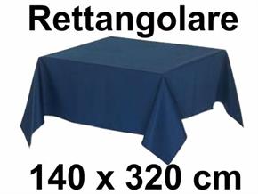 Tovaglia Cotone 140 X 320 cm Rettangolo Tinta Unita 100% Cotone