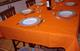 Tovaglia Cotone Arancio Tinta Unita: Rettangola, Rotonda, Quadrata 100% Cotone