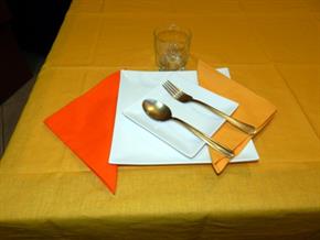 Tovaglia Cotone Gialla Tinta Unita: Rettangola, Rotonda, Quadrata 100% Cotone