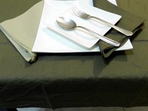 Tovaglia Cotone Marrone Tinta Unita: Rettangola, Rotonda, Quadrata 100% Cotone