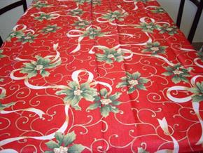 Tovaglia Natalizia rettangolare 140 x 180 cm Natale Tavolo Antimacchia Poliestere 03